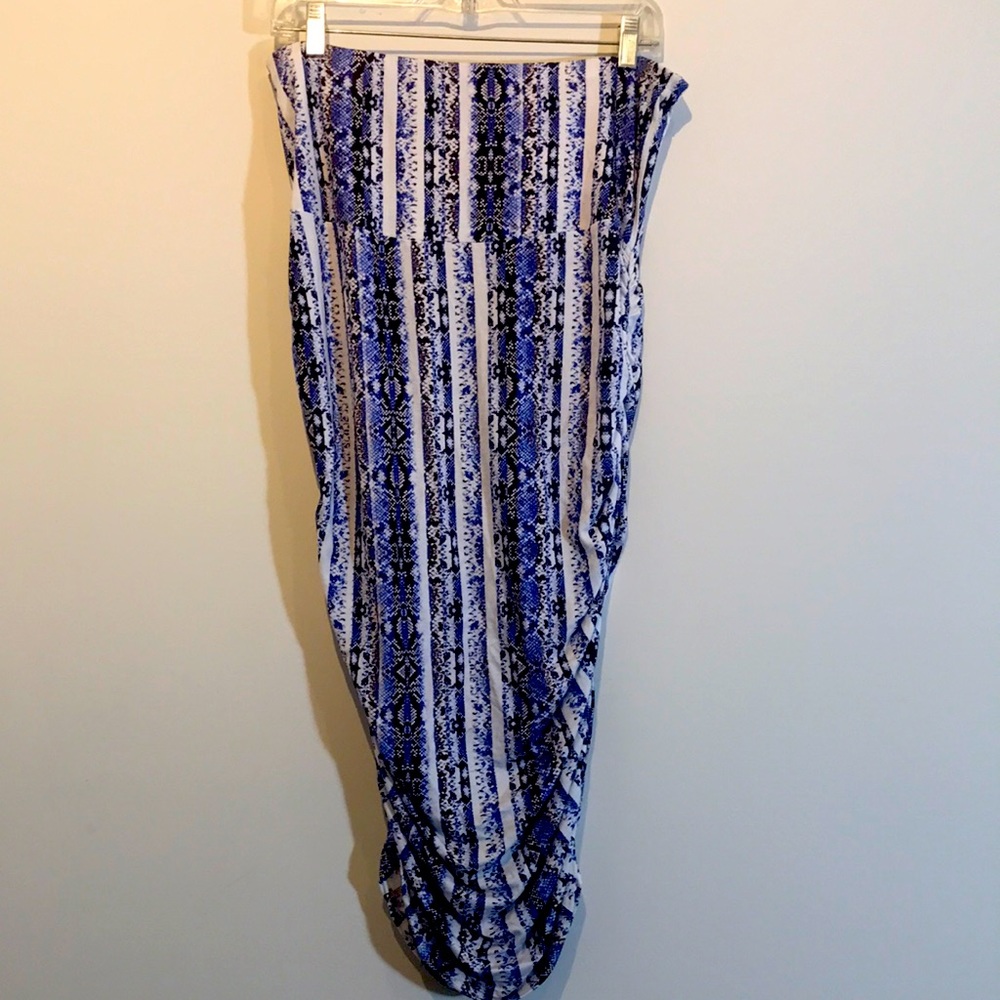 Isabella Oliver For A Pea In The Pod Adalina Print Ruched Skirt